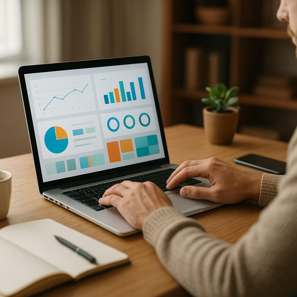 Freelance WordPress travaillant sur la maquette d'un site vitrine